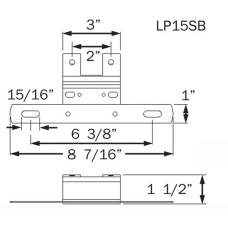 49-LP-15SB       HD ZINC STEEL LICENSE    
