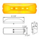 49-MCL-165AB     GLO AMBER 1x4 LED 10 DIOD