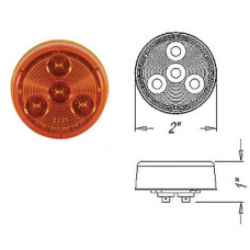 49-MCL-55AB      2in. AMBER LED ROUND LIGHT 
