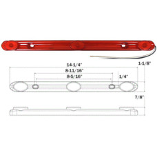 49-MCL-98RB      3 IN-A-ROW FLEET RED LED 