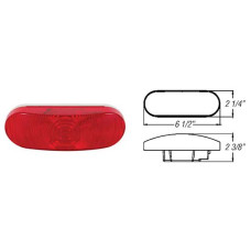 49-ST-70RB       6in. RED OVAL PARK/REARTURN