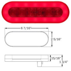 49-STL-111RB     GLO  6in. RED LED 22 DIODES