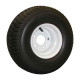 62-215TW60C  215/60-8 Trailer Tire on White Steel Wheel  