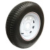 62-480-12-4C     480-12 C LOADSTAR Trailer Tire on 4 Bolt White Spoke Wheel
