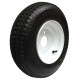 62-480-8-4-B     480- 8 B LOADSTAR Trailer Tire on 4 Bolt White Spoke Wheel