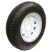 62-530-12S4C     530-12 C LOADSTAR Trailer Tire on 4 Bolt White Spoke Wheel