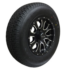 62-860M13T175    ST175/80R13 TRIANGLE Trailer Tire on 5 Bolt Aluminum Mamba Rim