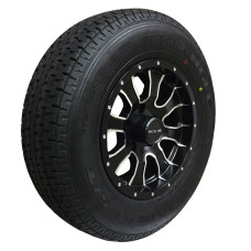 62-860M15T205    ST205/75R15 TRIANGLE Trailer Tire on 5 Bolt Aluminum Mamba Rim
