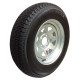 62-D13TW185G     ST185/80D13 LOADSTAR Trailer Tire on 5 Bolt Galvanized Spoke Wheel
