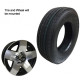 62-TR16WG85AA    ST235/85R16 Trailer Tire & Wheel  8 bolt Aluminum