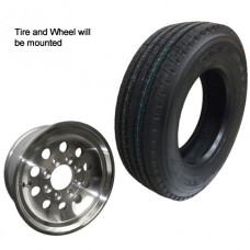 62-TR16WG85MA    ST235/85R16 Trailer Tire & Wheel  8 bolt Aluminum MOD 