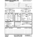 Trailer Axle Order Forms