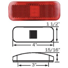 49-MCL-44RB1     1.5*4 RED  THIN LED  M/C 